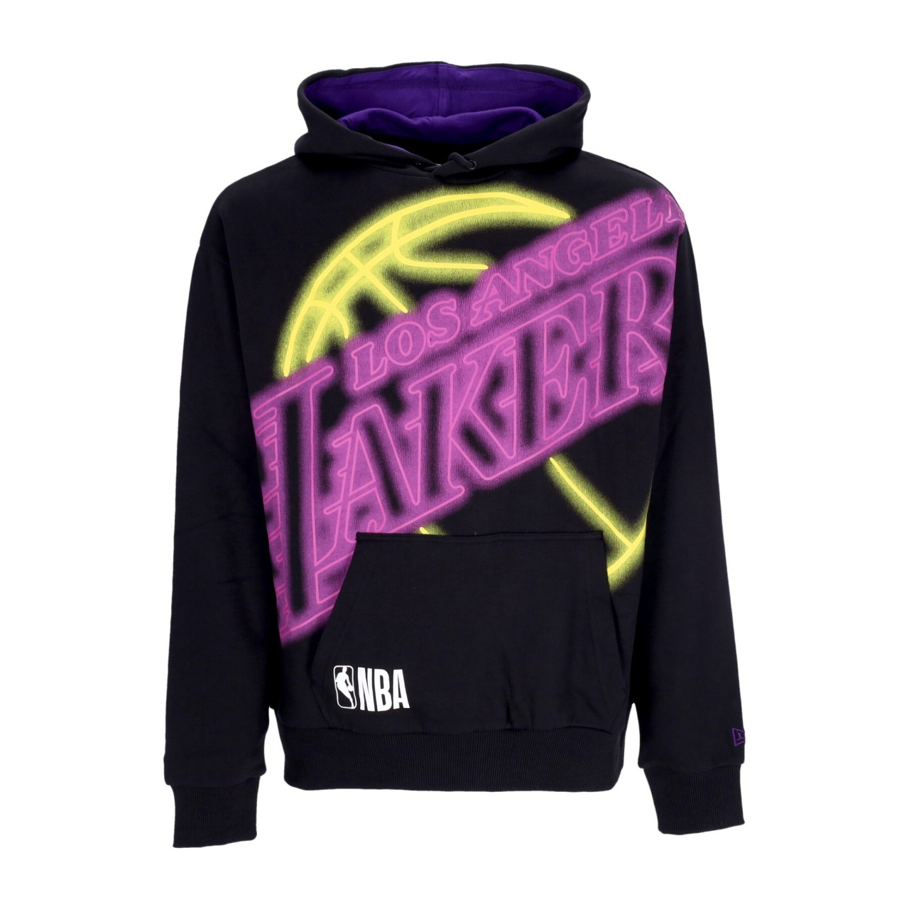 NEW ERA NBA ENLRGD NEON PO HOODIE LOSLAK 60292332