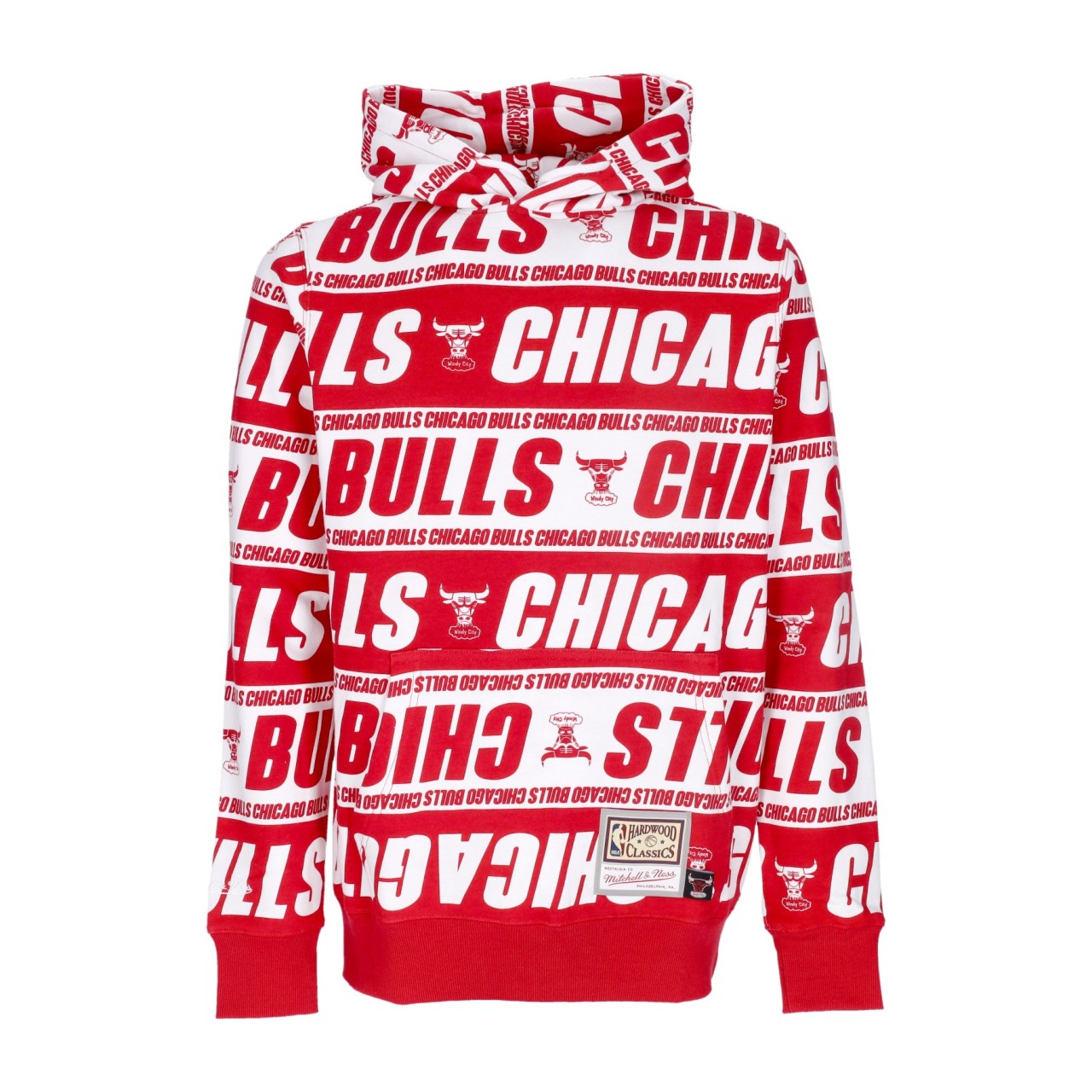 MITCHELL & NESS NBA TEAMWRAP HOODIE HARDWOOD CLASSICS CHIBUL FPHD4779-CBUYYPPPRED1