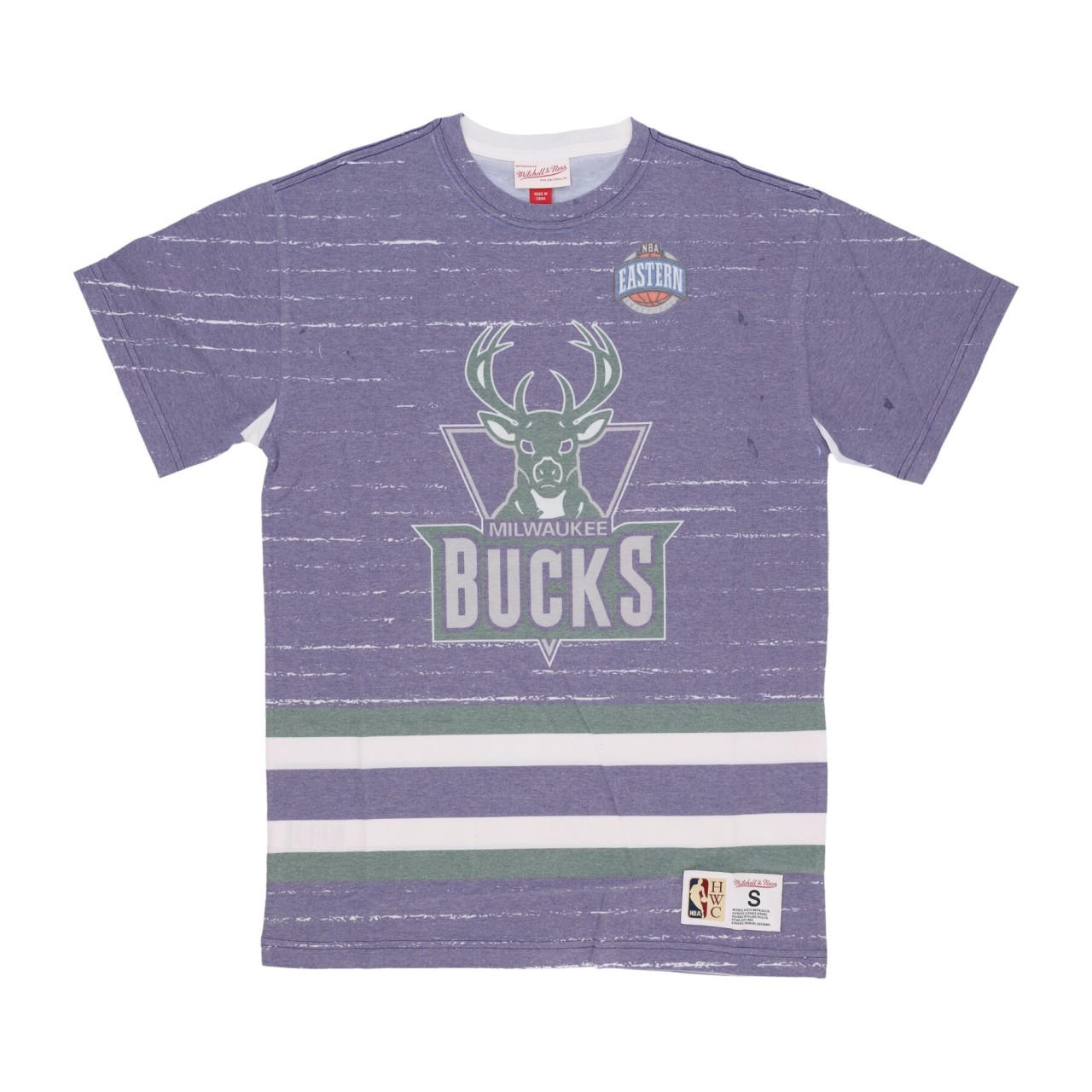 MITCHELL & NESS NBA JUMBOTRON 3.0 SUBLIMATED TEE MILBUC TCRW5119-MBUYYPPPMTWH