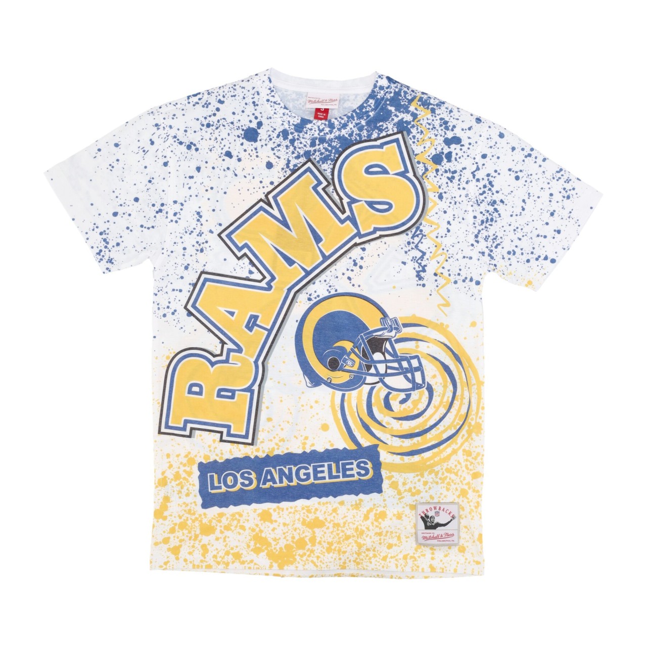 MITCHELL & NESS NFL TEAM BURST SUBLIMATED TEE LOSRAM TCRW5942-LARYYPPPWHIT