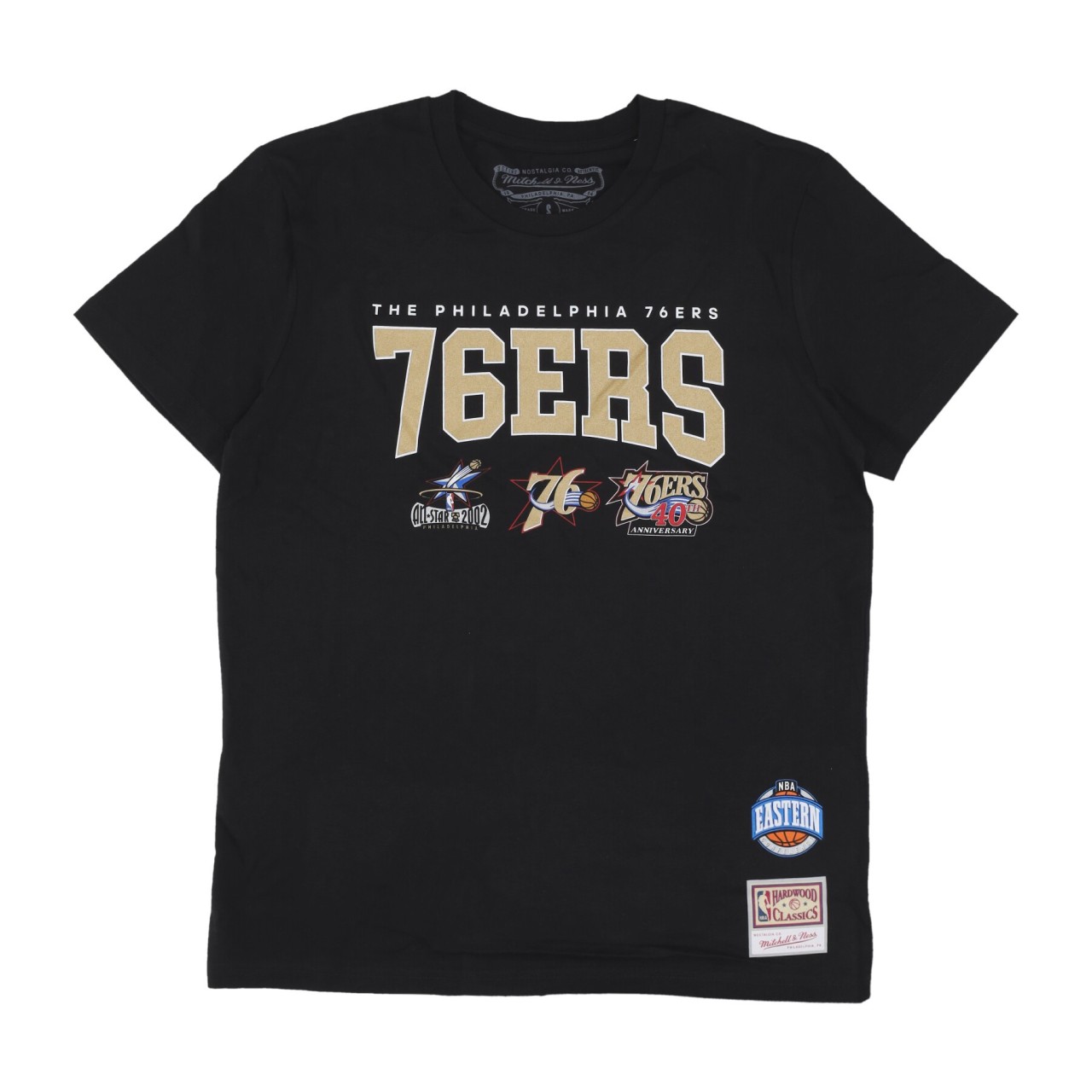 MITCHELL & NESS NBA HWC CHAMP STACK TEE PHI76E BMTRINTL1262-P76BLCK