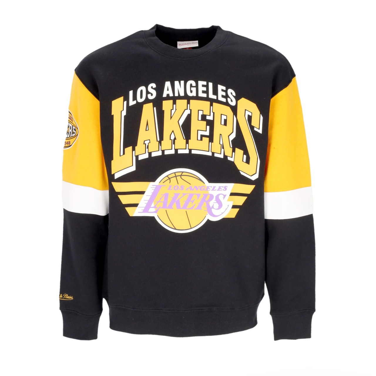 MITCHELL & NESS NBA ALL OVER CREW 3.0 LOSLAK FCPO5512-LALYYPPPBLCK