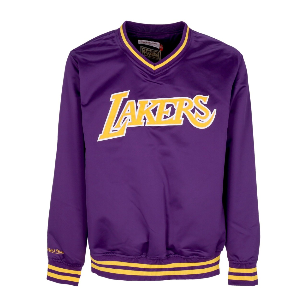 MITCHELL & NESS NBA SIDELINE PULLOVER SATIN JACKET LOSLAK OJPO4996-LALYYPPPPURP