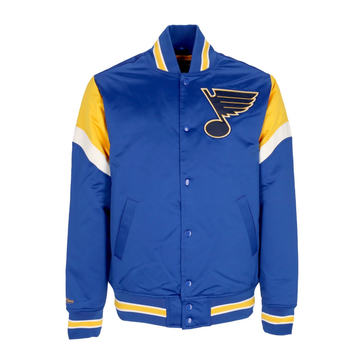 MITCHELL & NESS NHL HEAVYWEIGHT SATIN JACKET STLBLU OJBF5516-SLUYYPPPROYA