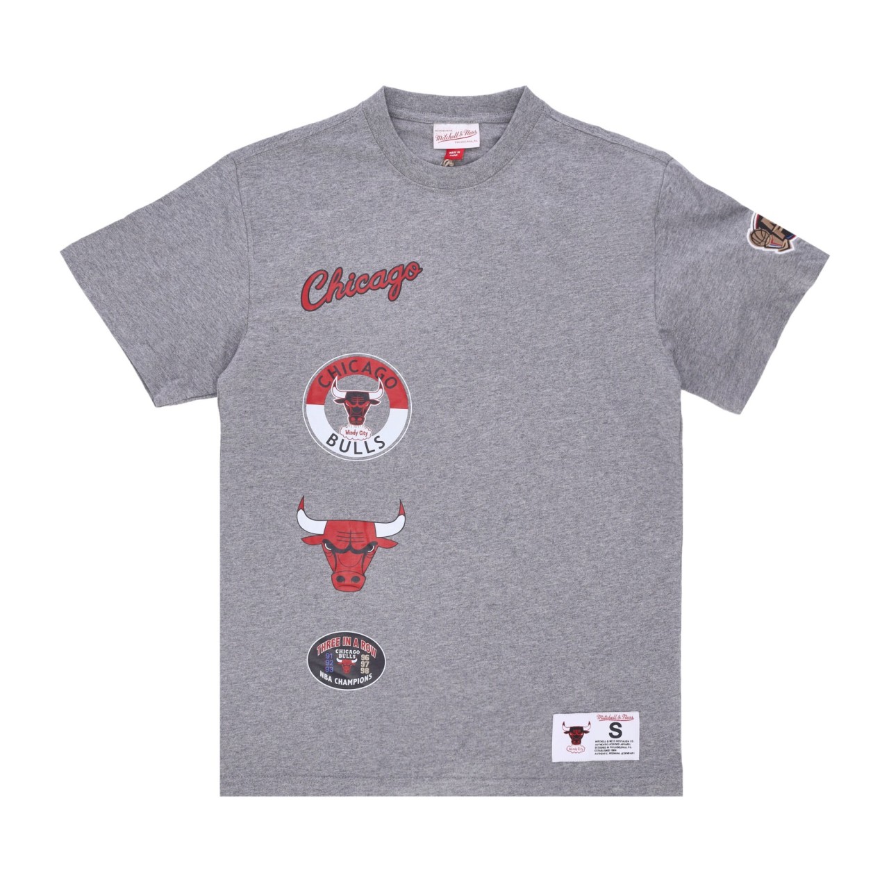 MITCHELL & NESS NBA HOMETOWN TEE CHIBUL TCRW4989-CBUYYPPPGYHT