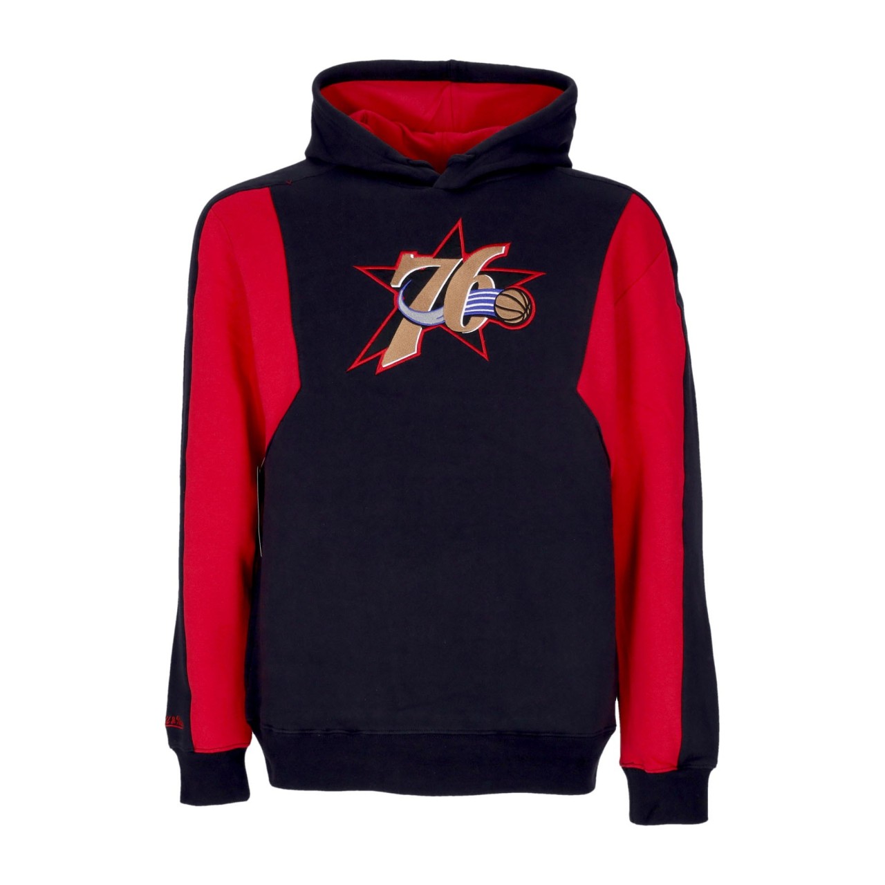 MITCHELL & NESS NBA COLOR BLOCKED FLEECE 2.0 HARDWOOD CLASSICS PHI76E FPHD3421-P76YYPPPBKRD