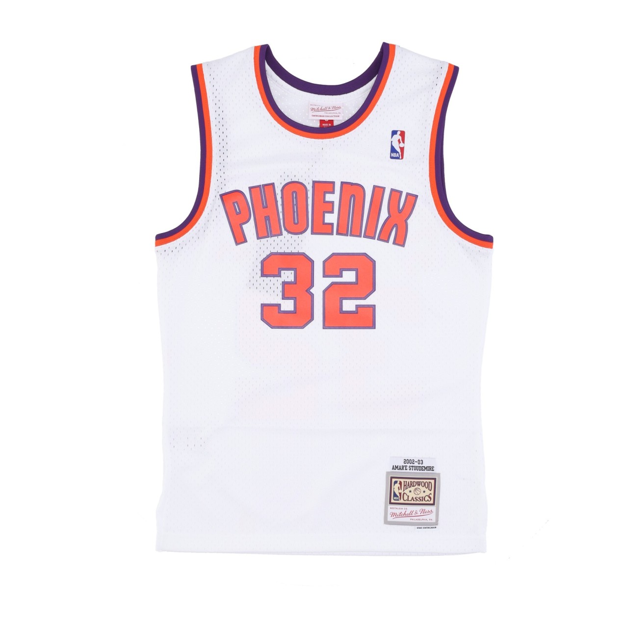 MITCHELL & NESS NBA ALTERNATE JERSEY HARDWOOD CLASSICS NO 32 AMAR&#039;E STOUDEMIRE 2002-03 PHOSUN SMJY4444-PSU02ASTWHIT