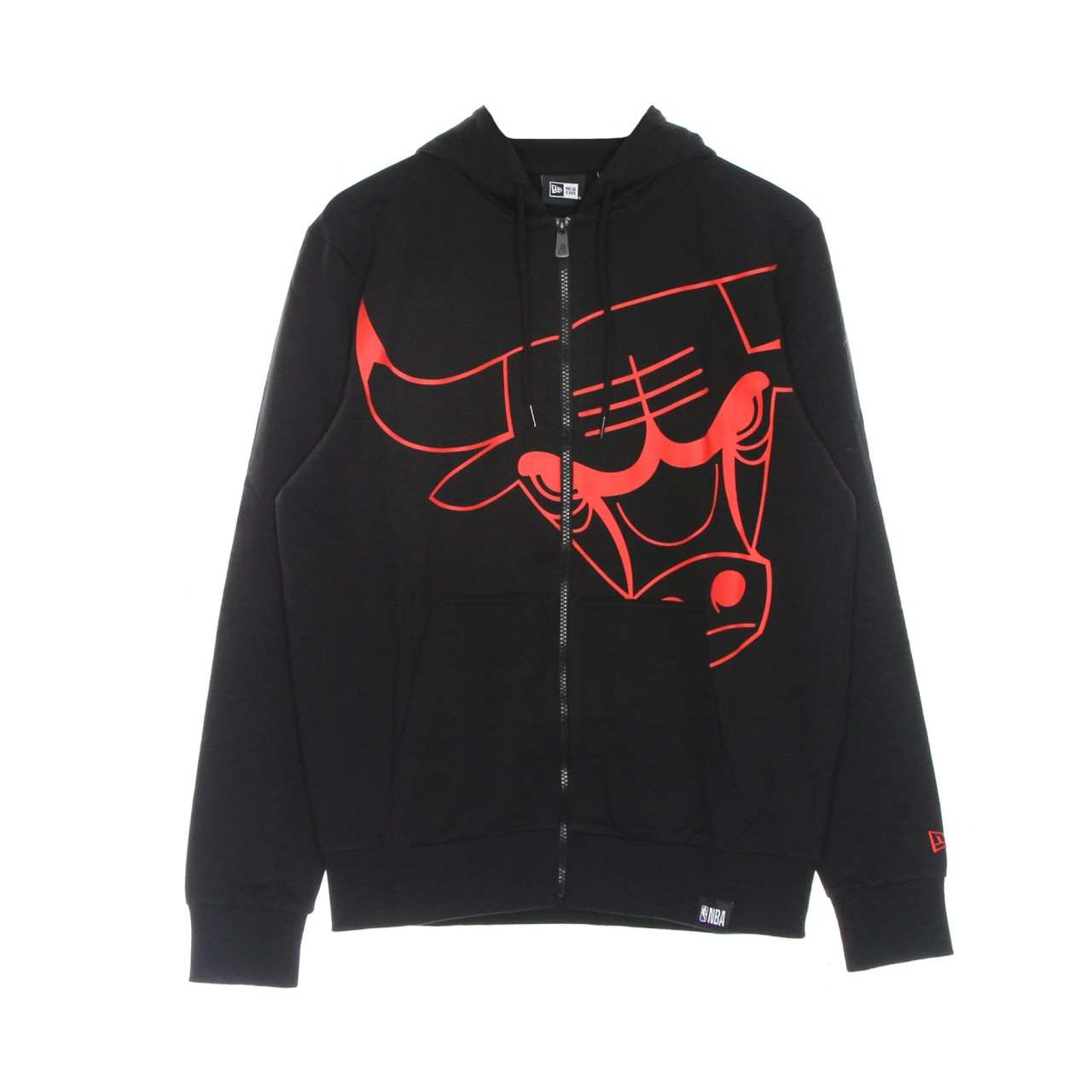 NEW ERA NBA ENLARGED LOGO FULL ZIP HOODIE CHIBUL 12827223