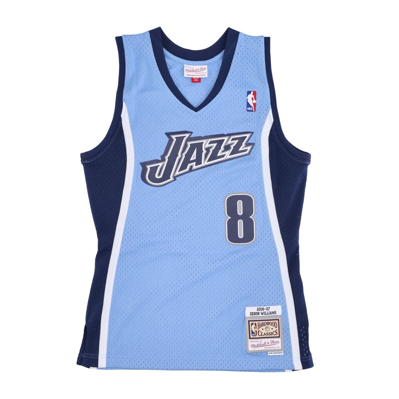 MITCHELL & NESS NBA ALTERNATE JERSEY HARDWOOD CLASSICS NO 8 DERON WILLIAMS 2006-07 UTAJAZ SMJY4190-UJA06DWMCLBL