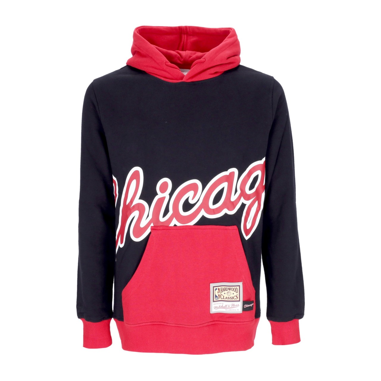 MITCHELL & NESS NBA BIG FACE HOODIE 5.0 HARDWOOD CLASSICS CHIBUL FPHD4352-CBUYYPPPBLCK