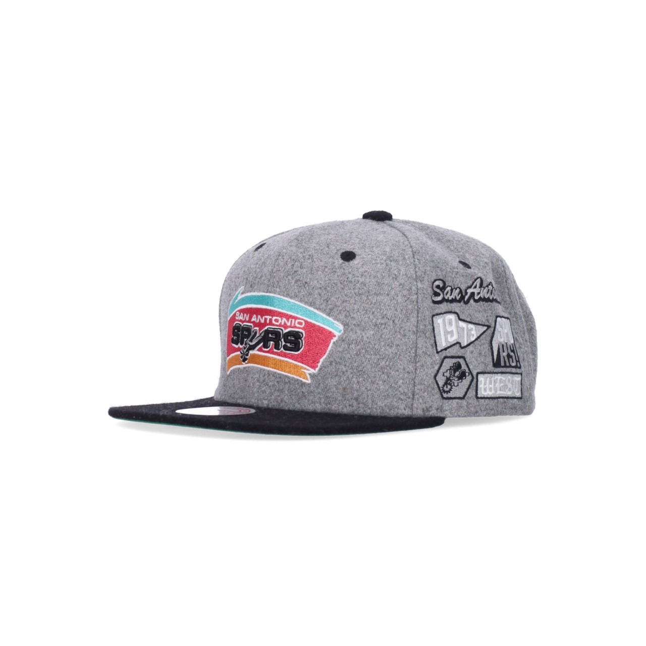 MITCHELL & NESS NBA MELTON PATCH SNAPBACK HARDWOOD CLASSICS SAASPU HHSS4786-SASYYPPPGREY