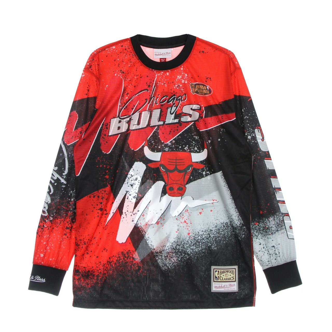 MITCHELL & NESS NBA HYPER HOOPS MOTO L/S HARDWOOD CLASSICS CHIBUL TCRW1256-CBUYYPPPRED1