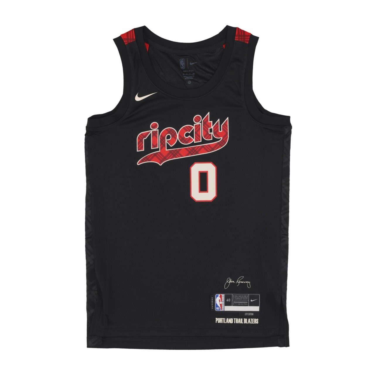 NIKE NBA NBA CITY EDITION 2023/24 SWINGMAN JERSEY NO 0 DAMIAN LILLARD PORBLA DX8517-010