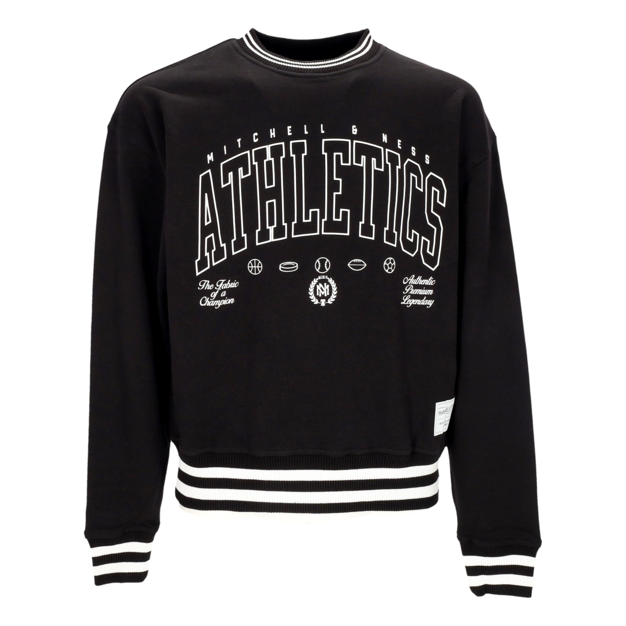 MITCHELL & NESS CLASSICS HEAVYWEIGHT CREWNECK FCPO6547-MNNYYPPPBLCK