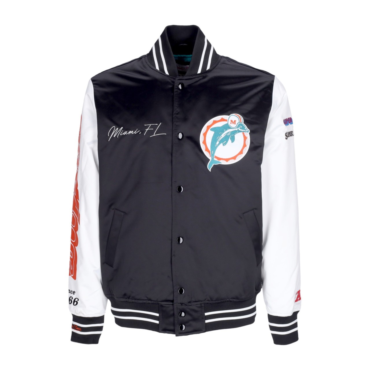 miami dolphins mitchell and ness jacket