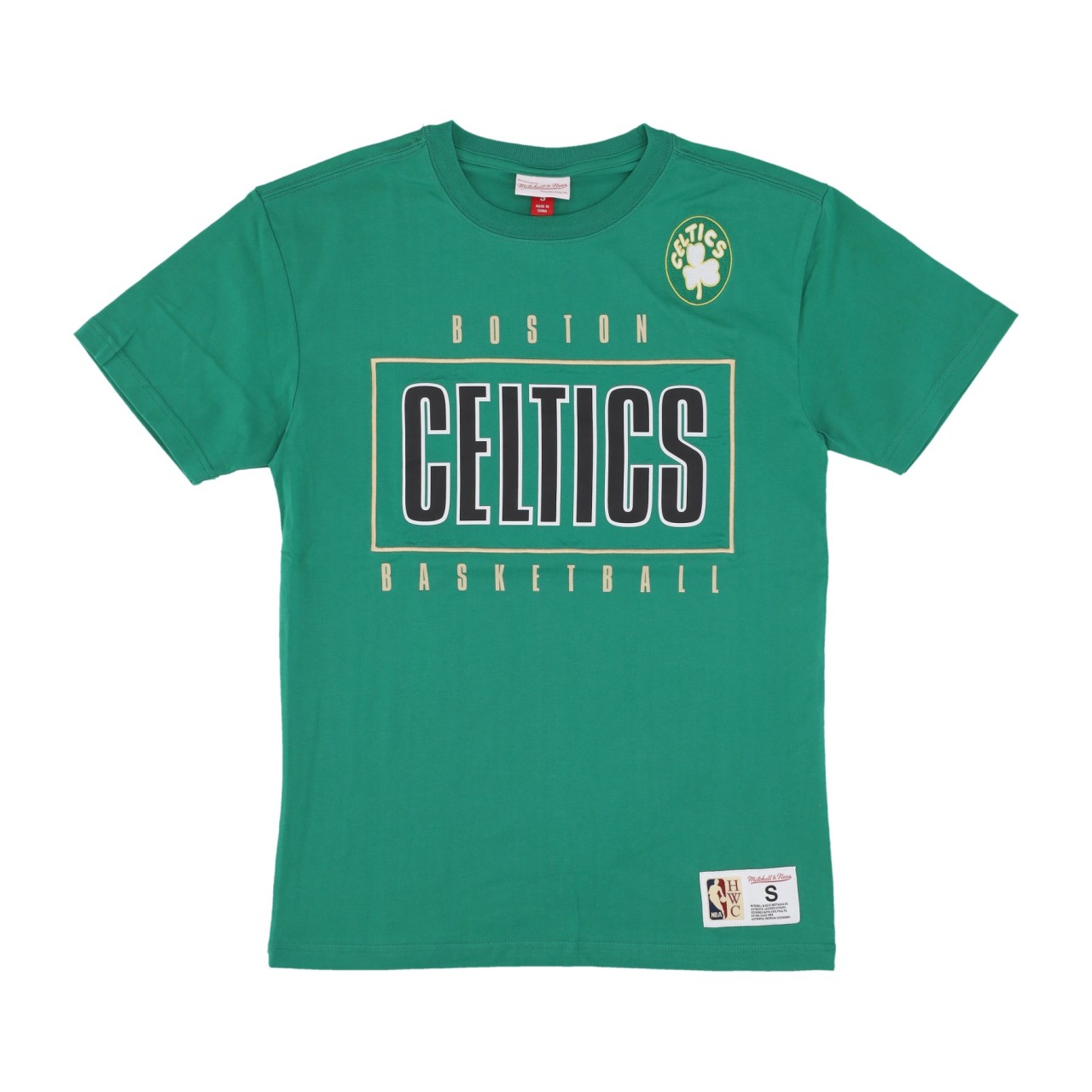 MITCHELL & NESS NBA TEAM OG 2.0 PREMIUM VINTAGE LOGO TEE BOSCEL TCRW7096-BCEYYPPPKYGN